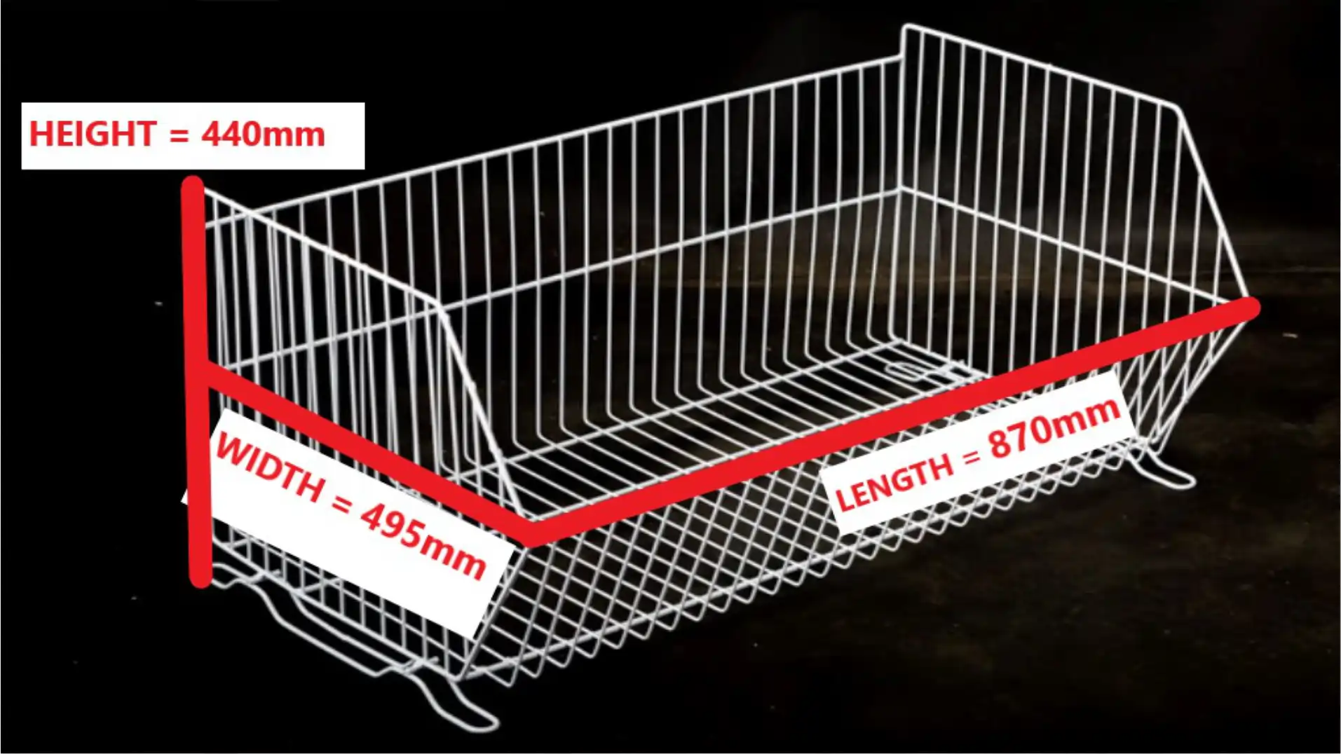 Stacking Baskets 870mm